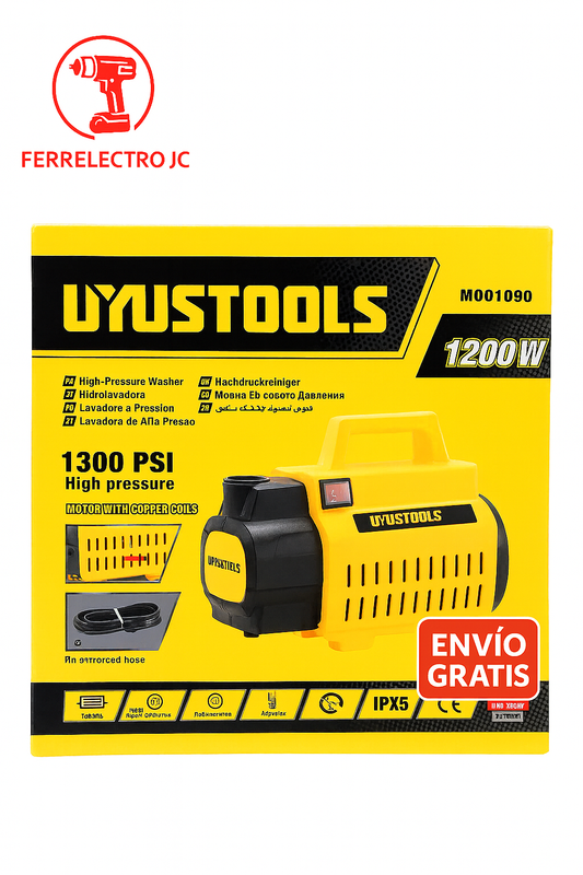 Hidrolavadora Eléctrica Uyustools 1200W – 1300 PSI