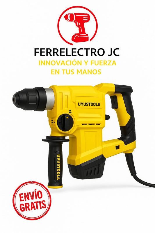 Rotomartillo SDS-Plus Uyustools UY-RTM32 — 1500W con Estuche y 5 Piezas