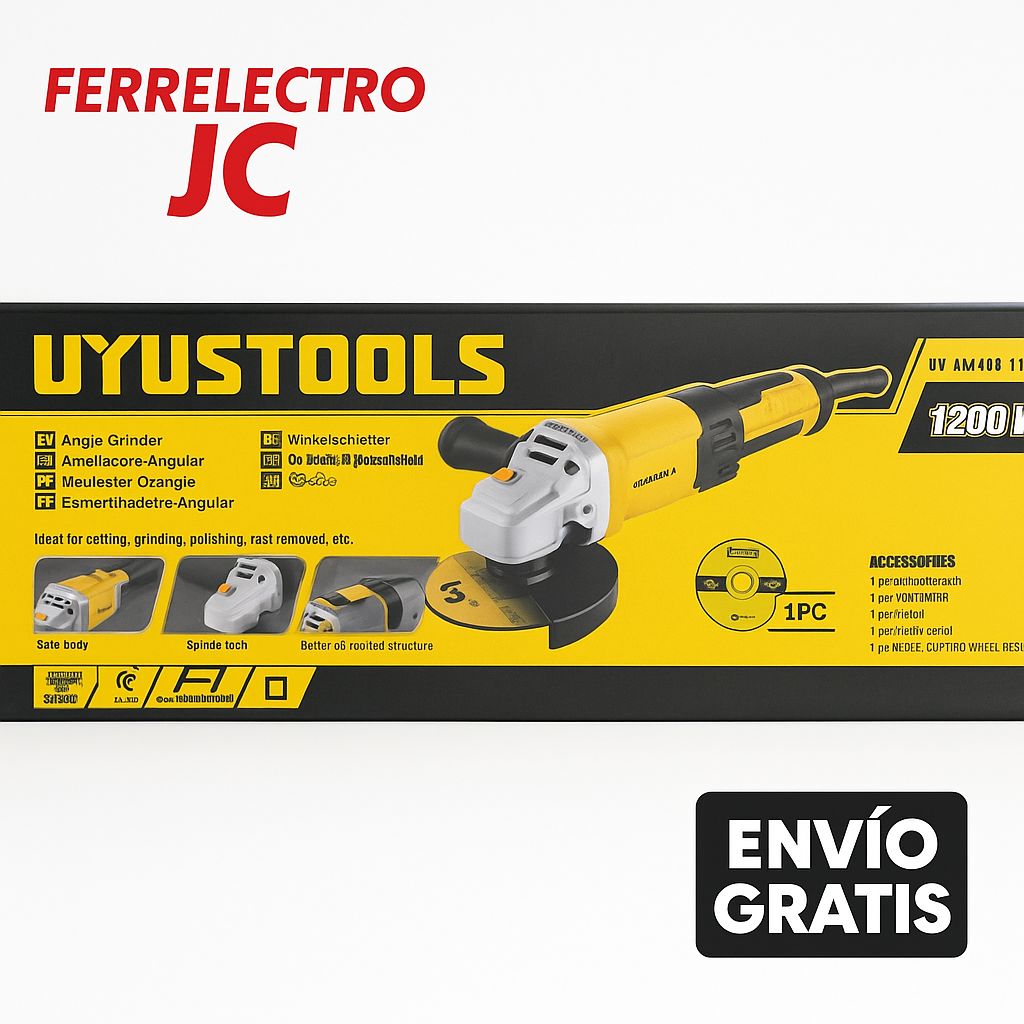 Pulidora Angular Uyustools 1200W – 7.5