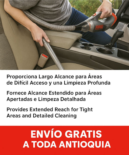 Aspiradora para Automóvil Black+Decker 12V con Accesorios
